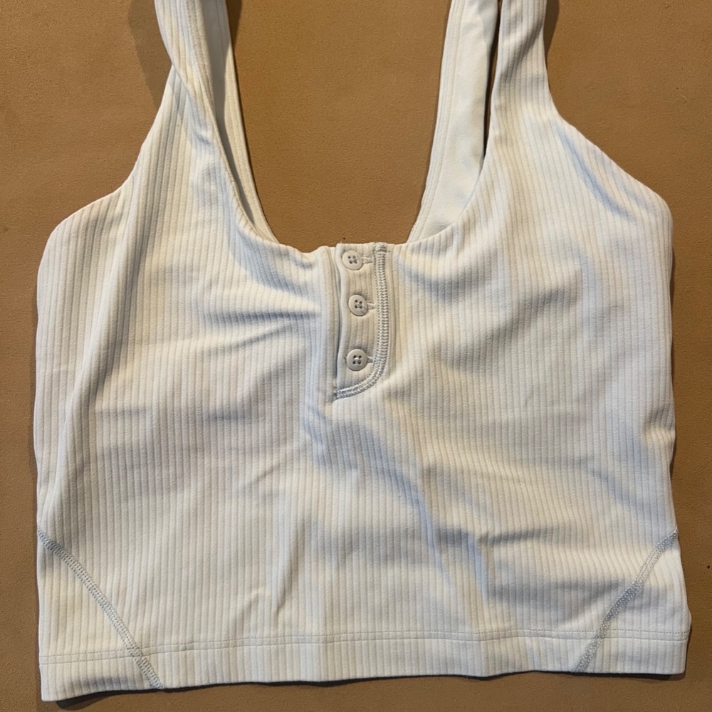 Lululemon Align Ribbed Henley Tank sz 2